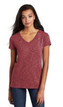 District ® Women's Medal V-Neck 4.9-ounce, 90/10 Cotton Poly Short Sleeve T-Shirt